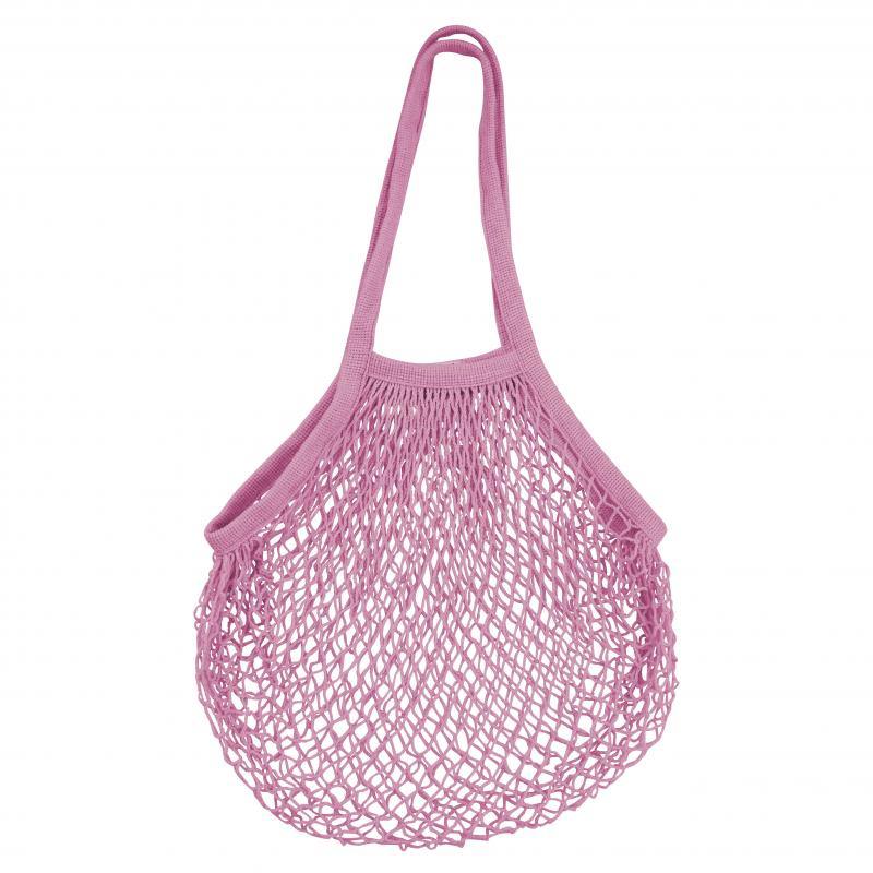 KARLSTERT Karlstert Ecobags String Bag Natural Cotton Long Pink 