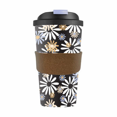 KARLSTERT Karlstert Bamboo Fiber Cup With Cork Band Daisy #14300 - happyinmart.com.au