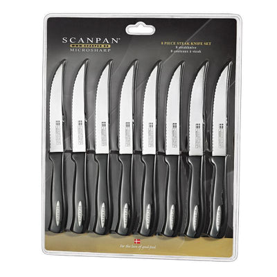 SCANPAN Scanpan Microsharp 8 Pieces Steak Knife Set #18591 - happyinmart.com.au