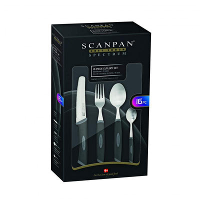 SCANPAN Scanpan Spectrum Cutlery Set 16 Pieces #18844 - happyinmart.com.au