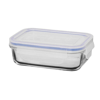 GLASSLOCK Glasslock Tempered Glass Rectangular Food Container Clear #28006 - happyinmart.com.au