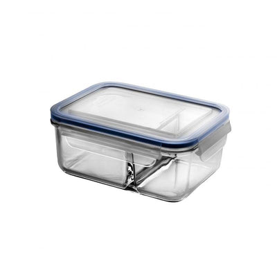 GLASSLOCK Glasslock Duo Tempered Glass Food Container 1000ml #28024 - happyinmart.com.au