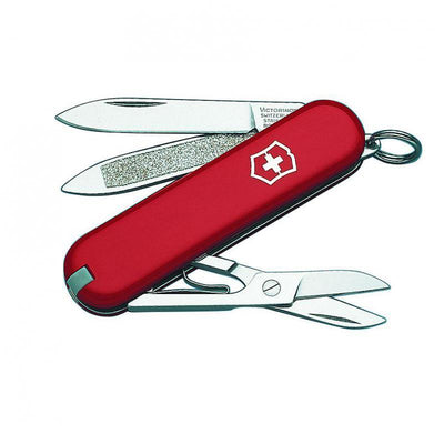 VICT SAK Victorinox Swiss Army Knife Classic Red | 7 Functions 35100 - happyinmart.com.au
