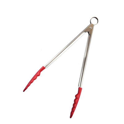 CUISIPRO Cuisipro Silicone Locking Tongs Stainless Steel Red #38823 - happyinmart.com.au