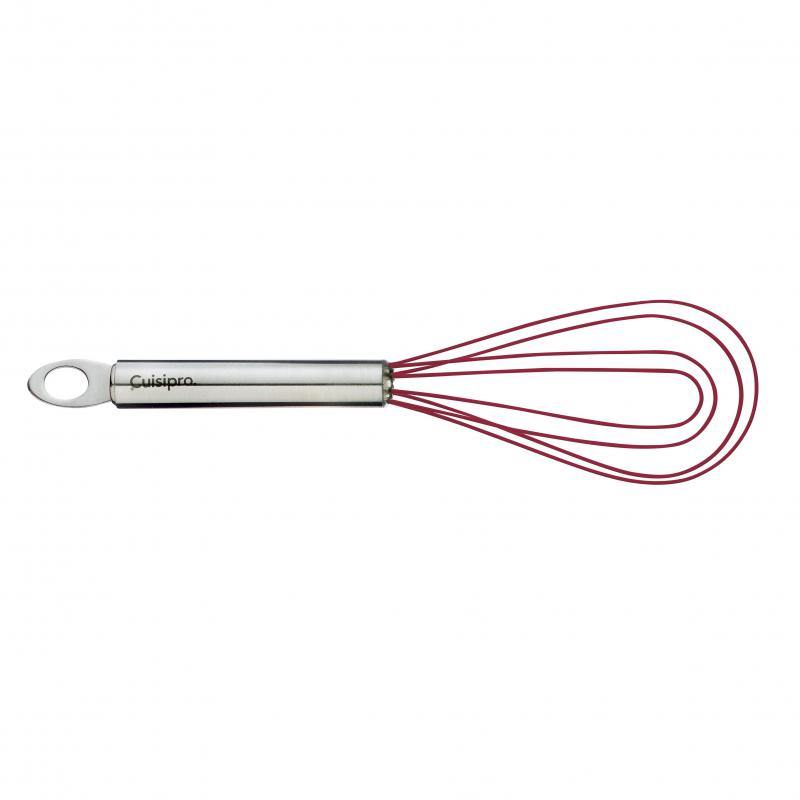 CUISIPRO Cuisipro Flat Whisk 20cm 8 Inches Red Stainless Steel 