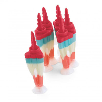 CUISIPRO Cuisipro Rocket Pop Mould Set Of 4 Red #39082 - happyinmart.com.au