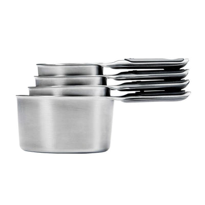 OXO Oxo Good Grips 4 Pieces Measuring Cup Set Stainless Steel #48279 - happyinmart.com.au
