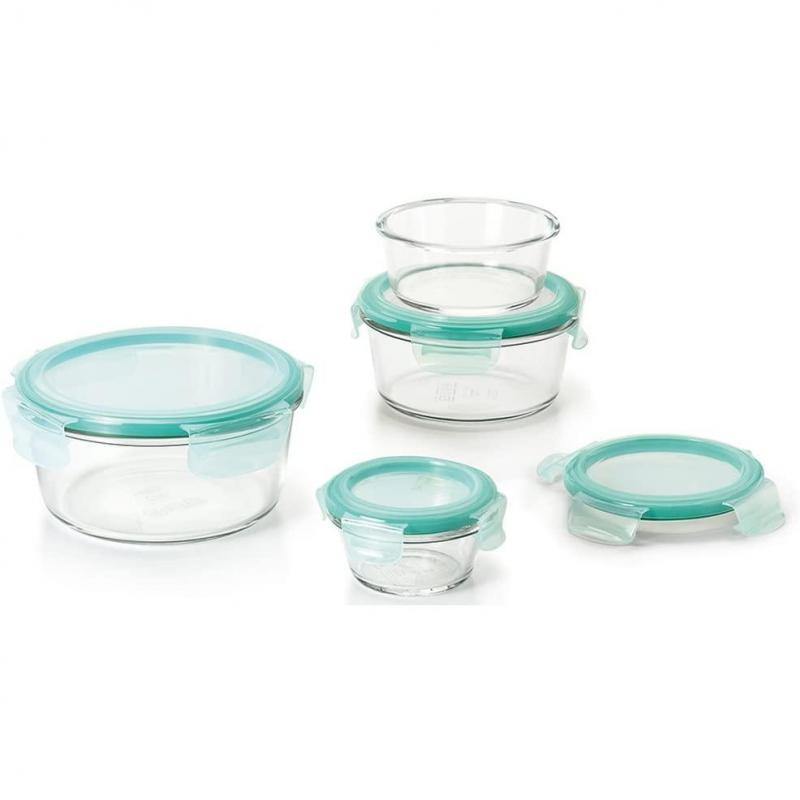 OXO Oxo Good Grips Smart Seal Glass Round Containers Set Of 4 