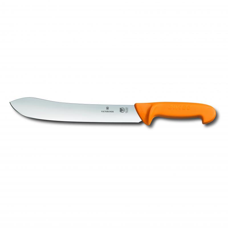 VICT PROF Victorinox Swibo Butchers Knife,31cm Wide Tip Stiff Blade - Yellow 5.8436.31 - happyinmart.com.au
