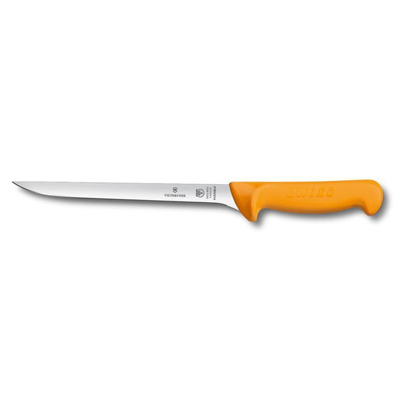 VICT PROF Victorinox SWIBO Fish Filleting Knife 20cm Flexible Blade Yellow 5.8450.20 - happyinmart.com.au