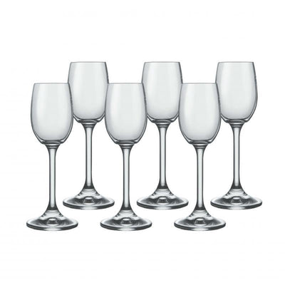 BOHEMIA Bohemia Lara Liqueur Glass Set Of 6 65ml #59410 - happyinmart.com.au
