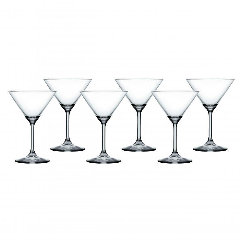 BOHEMIA Bohemia Lara Martini Glass Set Of 6 210ml 