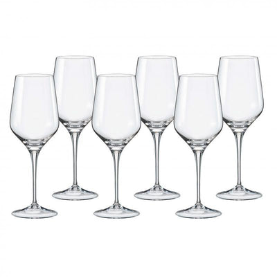 BOHEMIA Bohemia Rebecca Wine Glass Set Of 6 460ml #59461 - happyinmart.com.au