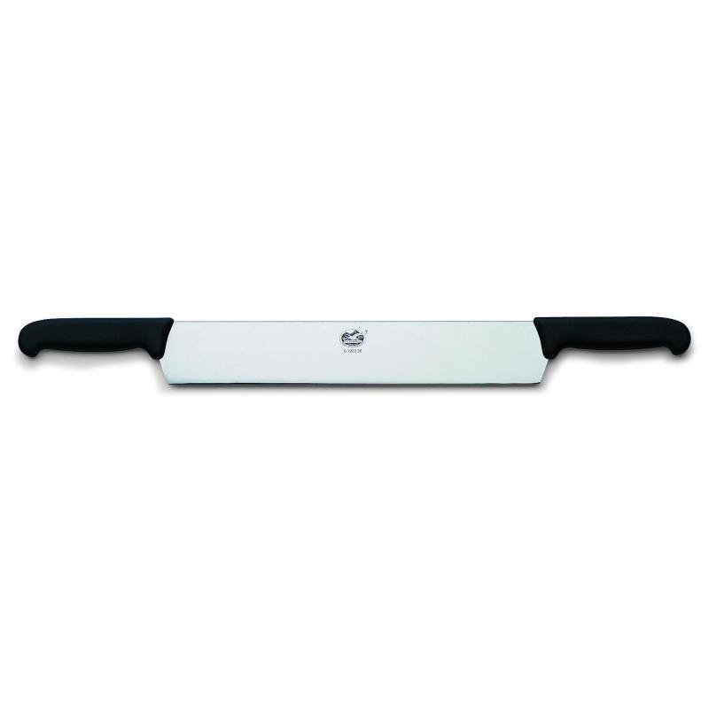 VICT PROF Victorinox Cheese Knife, 2 Handle, 36cm Blade, Fibrox Black 6.1203.36 - happyinmart.com.au