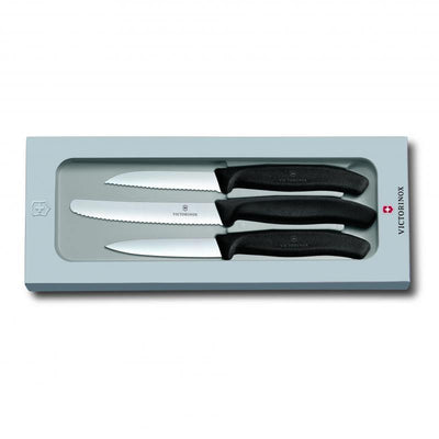 VICT PROF Victorinox Paring Knife Set, Classic 3 Pc - Black 6.7113.3G - happyinmart.com.au