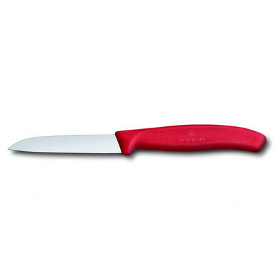 VICT PROF Victorinox Paring Knife, 8 Cm Strt Blade, Classic - Red - happyinmart.com.au