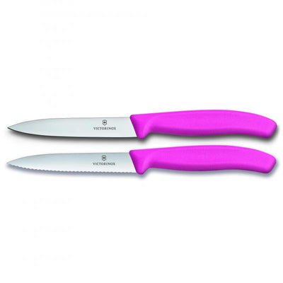 VICT PROF Victorinox 2 Piece Swiss Classic Paring Knife Set - Pink - 6.7796.L5B 6.7796.L5 - happyinmart.com.au