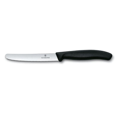 VICT PROF Victorinox Swiss Classic Tomato And Steak Knife 11cm Black 6.7833 - happyinmart.com.au