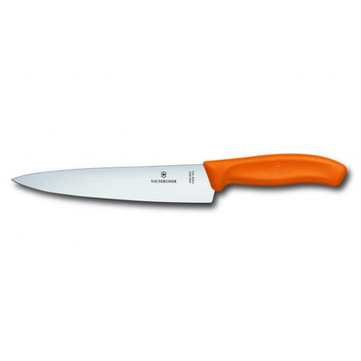 VICTORINOX Cooks Carving Knife 19cm Wide Blade Nylon Hang Sell #5.1903.19B - happyinmart.com.au
