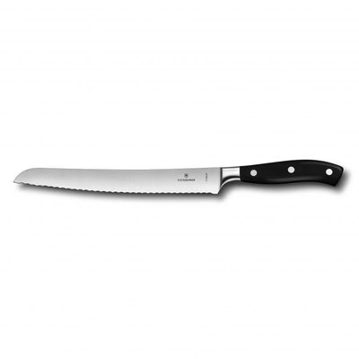 VICT PROF Victorinox Forged Bread Knife, 23cm, Wavy Cranked Blade, Gift Boxed 7.7433.23G - happyinmart.com.au