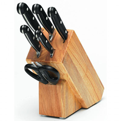 MUNDIAL Mundial Cutlery Block Set 7 Piece #70007 - happyinmart.com.au