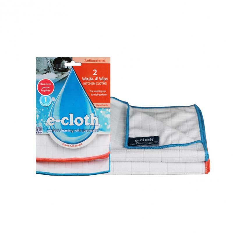 E-CLOTH E Cloth Wash Wipe Kitchen Cloths Twin Pack 