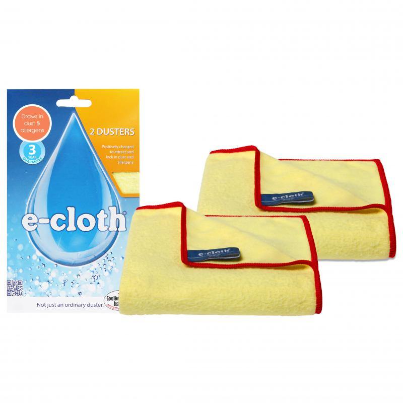 E-CLOTH E Cloth Duster Cloth Twin Pack Yellow Polyester 