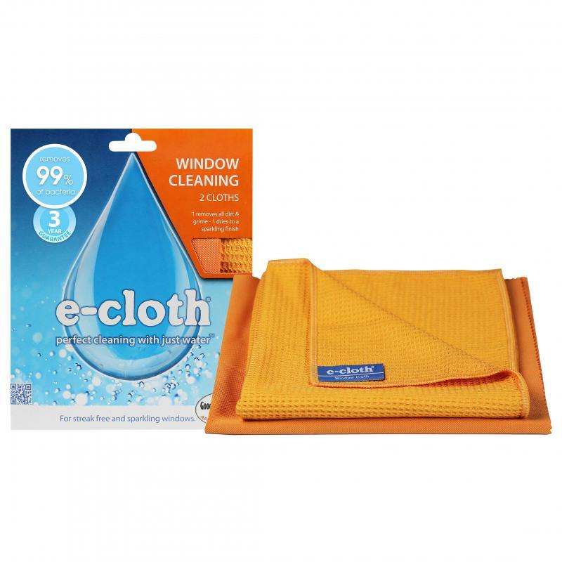 E-CLOTH E Cloth Window Cleaning Twin Pack Orange 