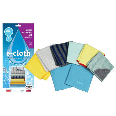 E-CLOTH E Cloth Home Cleaning Set Of 8 Polyester #80521 - happyinmart.com.au