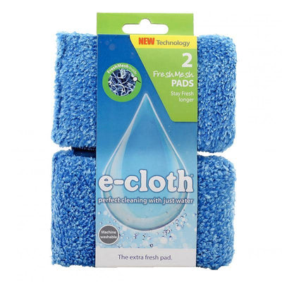 E-CLOTH Ecloth 2 Fresh Mesh Pads Blue #80548 - happyinmart.com.au