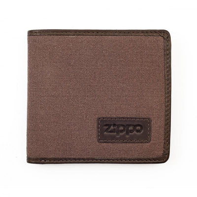 Zippo Zippo 2005120 Leather & Canvas Wallet 7 Cards 93056 - happyinmart.com.au
