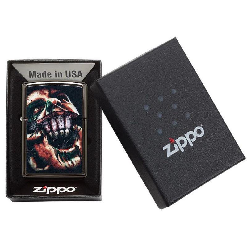 Zippo Zippo High Polished Black Scream Lighter 91117 - happyinmart.com.au