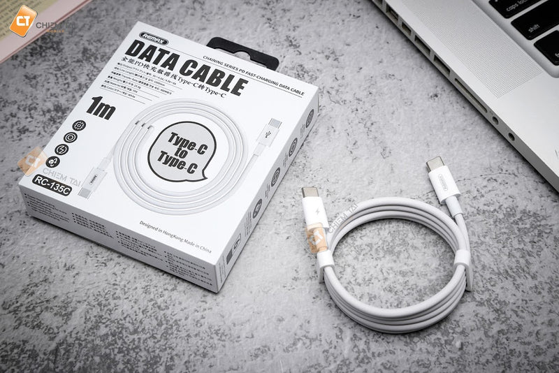 Remax 18w Fast Charging Data Cable Type C To Lightning 1m 2.1A White 