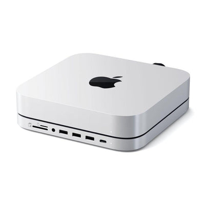 SATECHI Satechi Aluminium Stand And Hub For Mac Mini With Ssd Enclosure Silver #ST-MMSHS - happyinmart.com.au