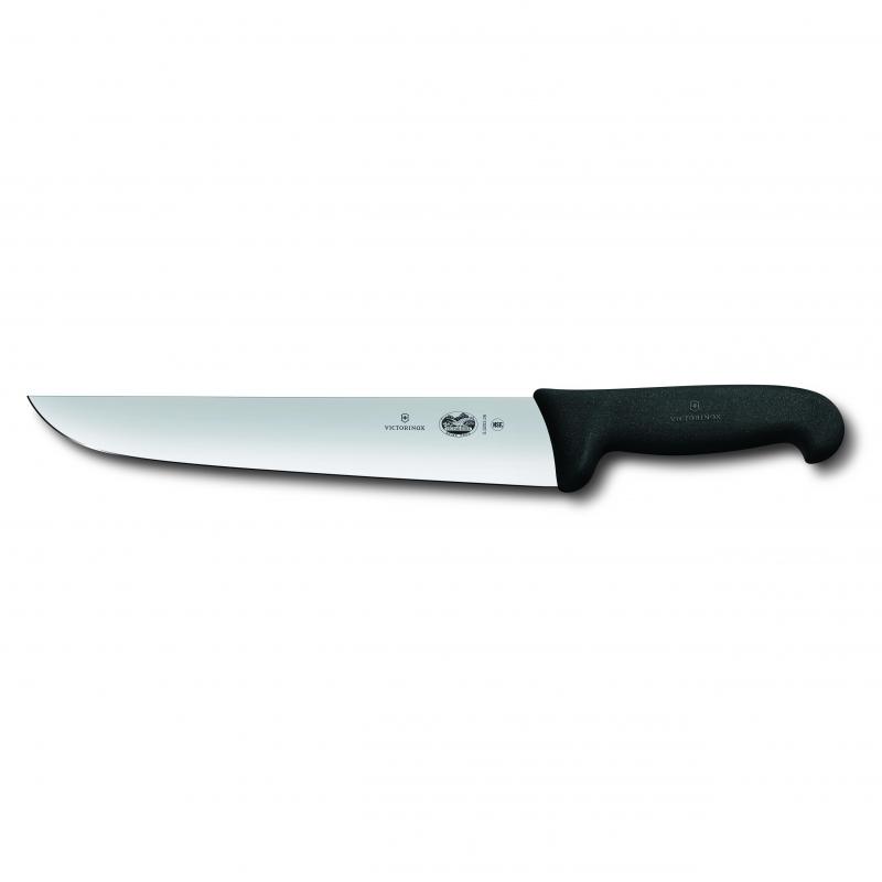 Victorinox Fibrox Straight Back Butchers Knife 26cm Black 