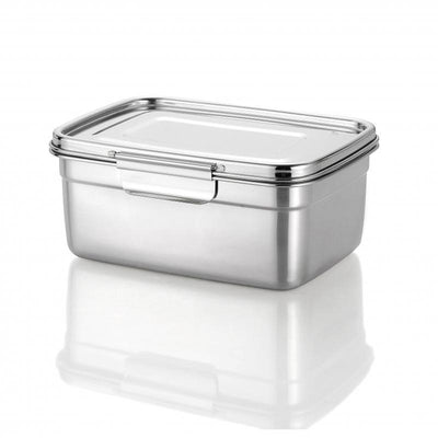 AVANTI Avanti Dry Cell Container Lunch Box Silver #16836 - happyinmart.com.au