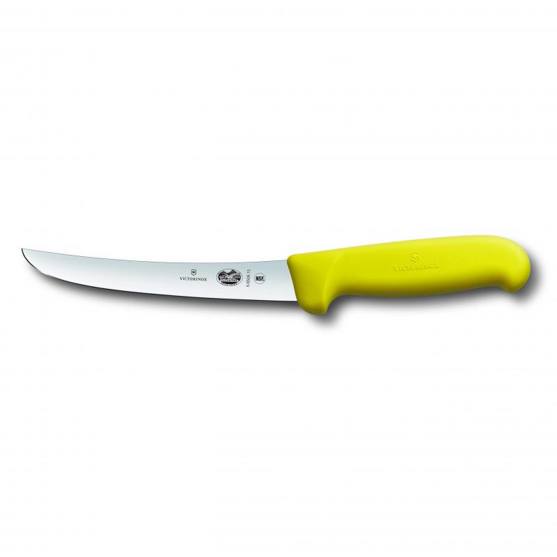 Victorinox Boning Knife 15cm Curved Wide Blade Yellow 