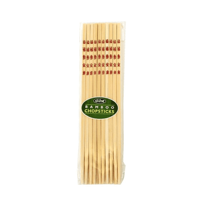 DLINE Dline Bamboo Chopsticks Pk Of 10 Pairs #1332 - happyinmart.com.au