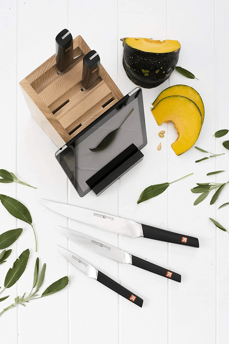 KAMATI Kamati 6 Pieces Knife Block Set With Slide 