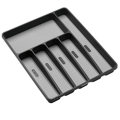 MADESMART Madesmart 6 Compartment Cutlery Tray Granite #4541GT - happyinmart.com.au