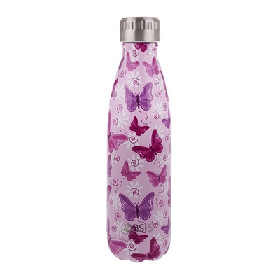 OASIS Oasis Stainless Steel Double Wall Insulated Drink Bottle Butterflies #8880BF - happyinmart.com.au