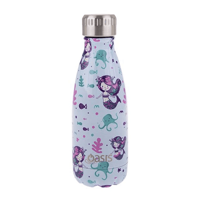 OASIS Oasis Stainless Steel Double Wall Insulated Drink Bottle Mermaids #8877ME - happyinmart.com.au
