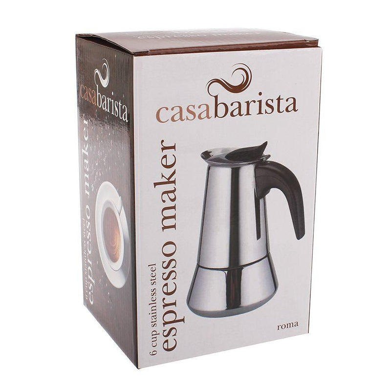 CASABARISTA Casabarista Roma 6 Cup Stainless Steel Espresso Maker 