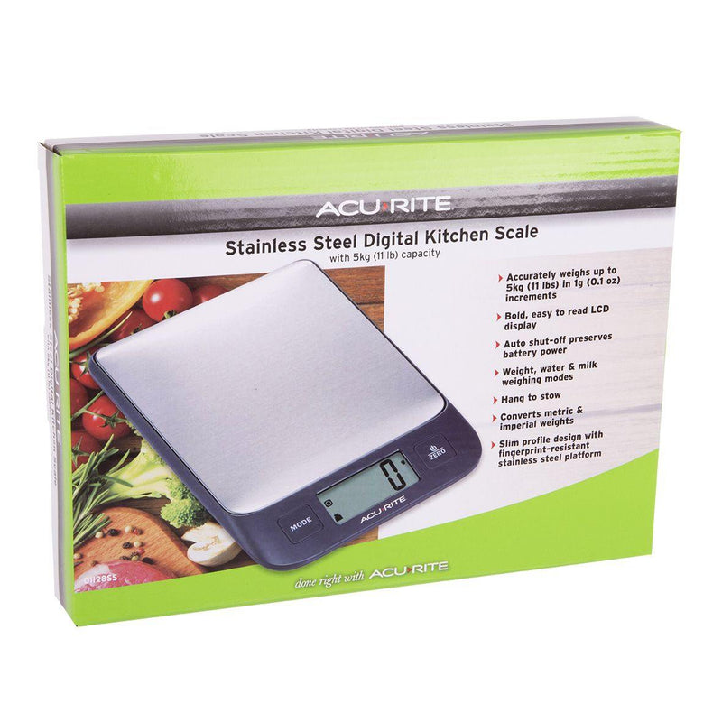 ACURITE Acurite Stainless Steel Digital Kitchen Scale 