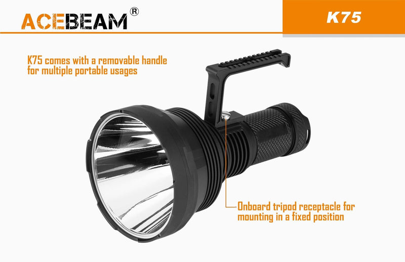 ACEBEAM Acebeam 6300 Lumens Ultra Throw Handheld Led Searchlight 