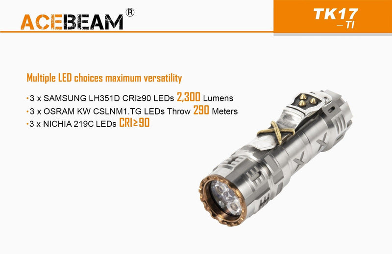 ACEBEAM Acebeam  Limited Edition 2300 Lumen Compact Versatile Edc Torch 