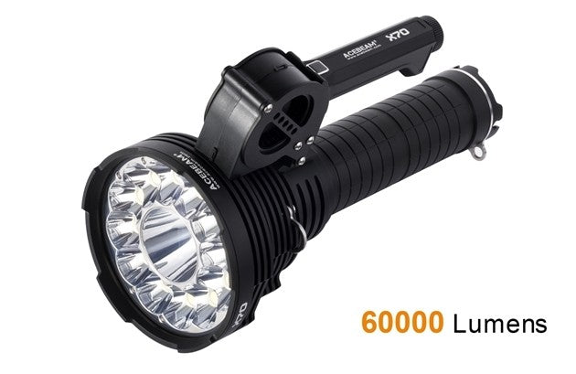 Acebeam 60000 Lumen High Power Rechargeable Led Searchlight Torch 