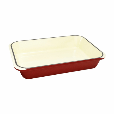 CHASSEUR Chasseur Rectangular Roasting Pan Federation Red #19674 - happyinmart.com.au