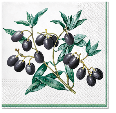 PAW Paw Lunch Napkin 33cm Olives With Frame #61681 - happyinmart.com.au