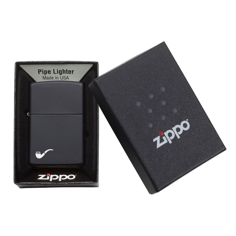Zippo Pipe Black Matte Windproof Lighter 